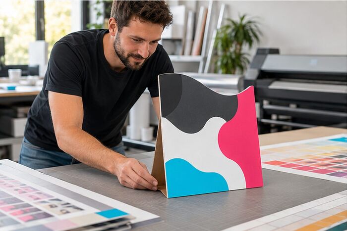 Chevalet Wave, impression ReflexPrinting