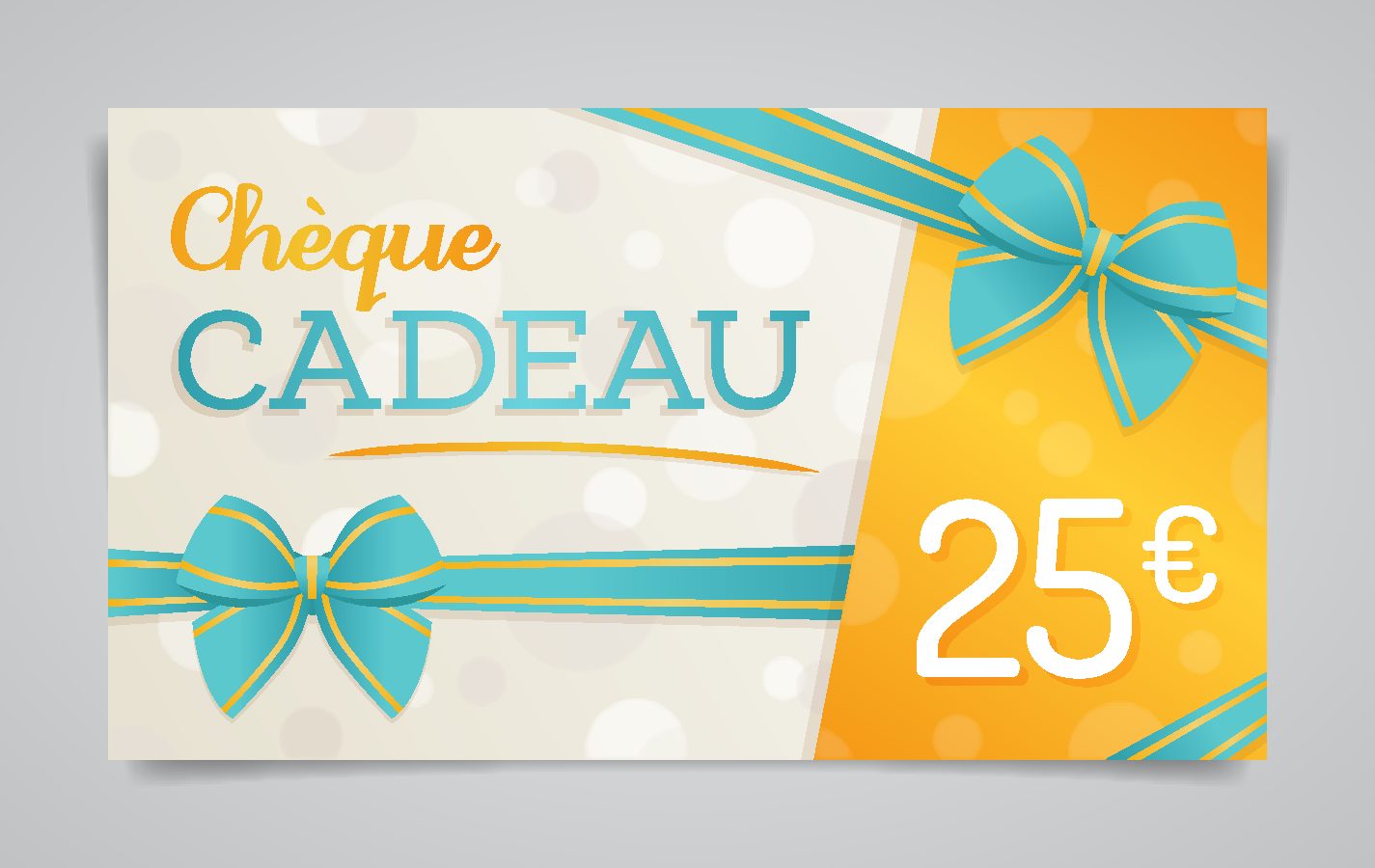 Exemple de carte / bon cadeau imprimé par ReflexPrinting
