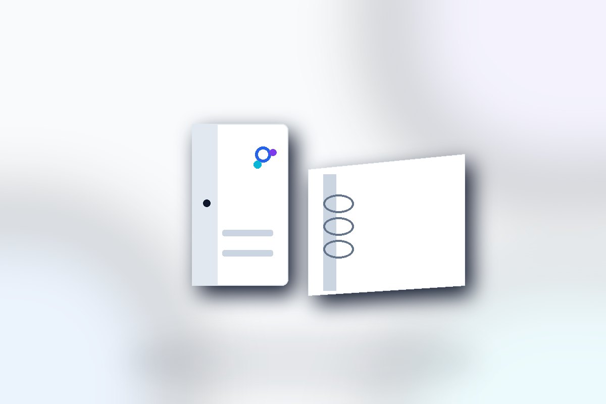 Visuel produit ReflexPrinting : Classeurs à anneaux, catégorie Classeurs et chemises, style premium bleu violet.