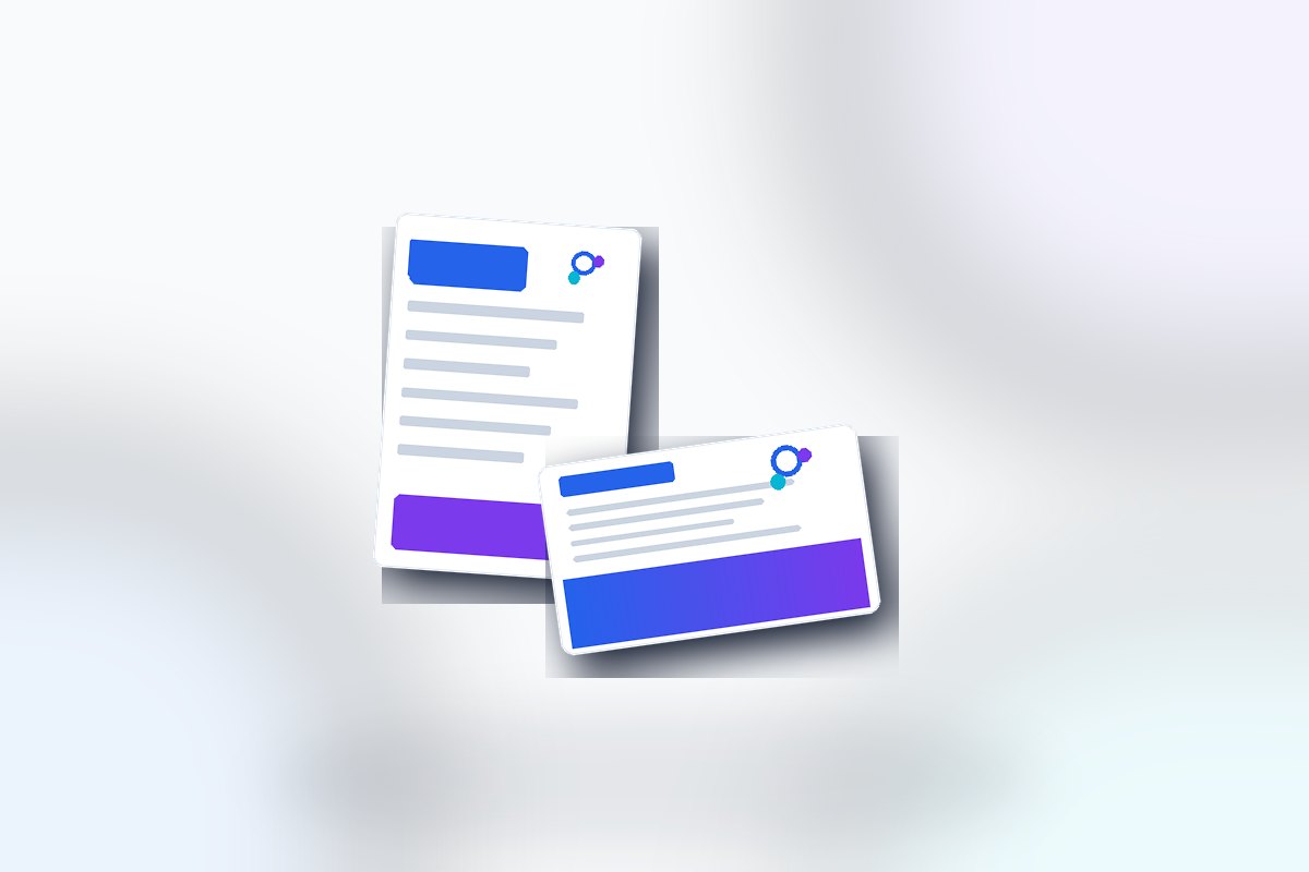 Visuel produit ReflexPrinting : A6, catégorie Nos dépliants, style premium bleu violet.