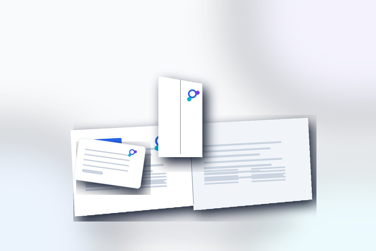 Visuel produit ReflexPrinting : pli simple, catégorie Pliages de dépliants, style premium bleu violet.