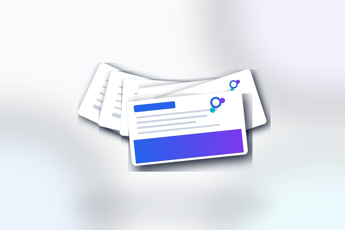 Visuel produit ReflexPrinting : Impression recto seul, catégorie Sélection de cartes de visite, style premium bleu violet.