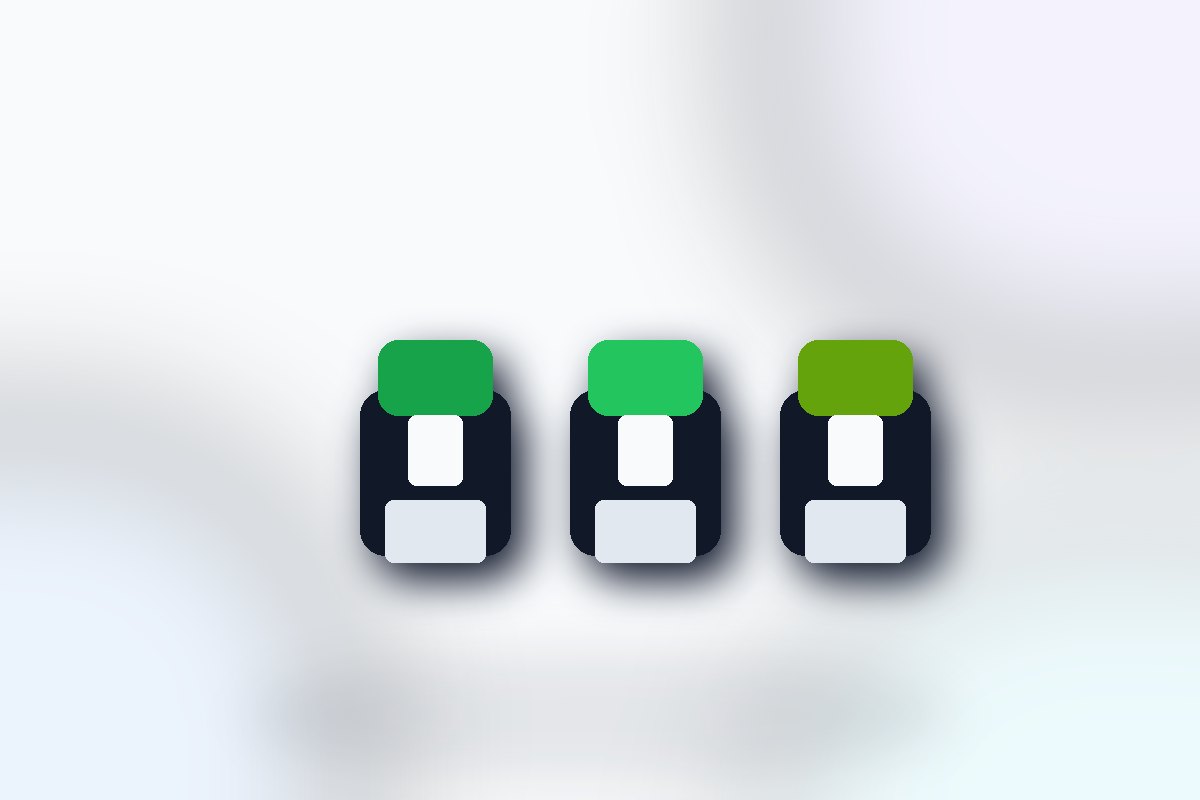 Visuel produit ReflexPrinting : Tampons Green Line, catégorie Tampons, style premium bleu violet.