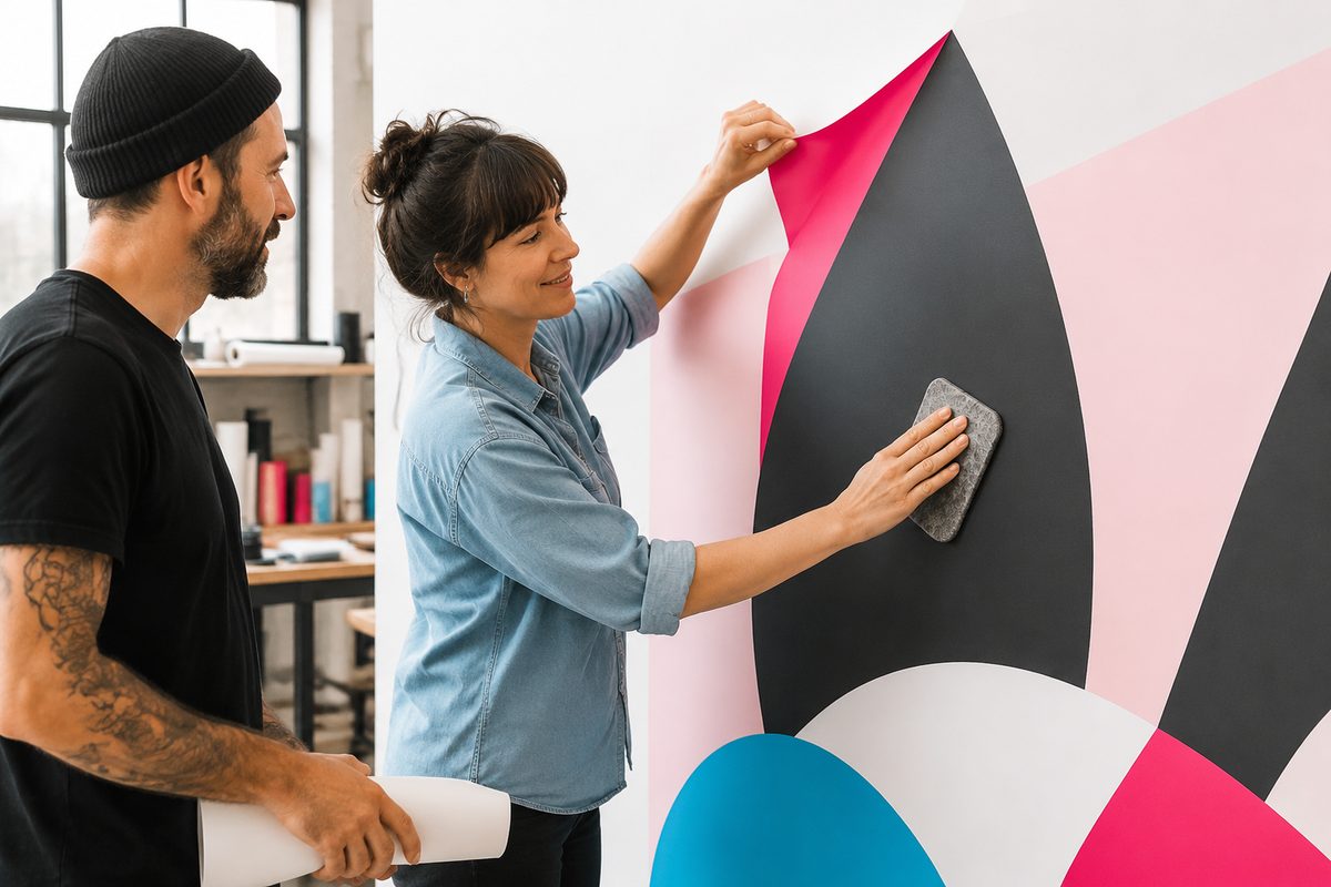 Adhésif Easy Stick sans bulles imprimé et découpé par ReflexPrinting