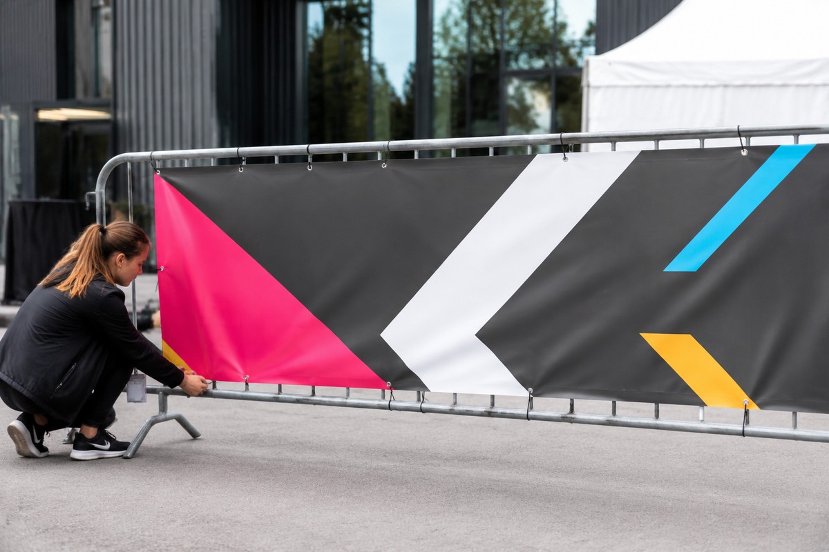 Banderole publicitaire 100 x 300 cm