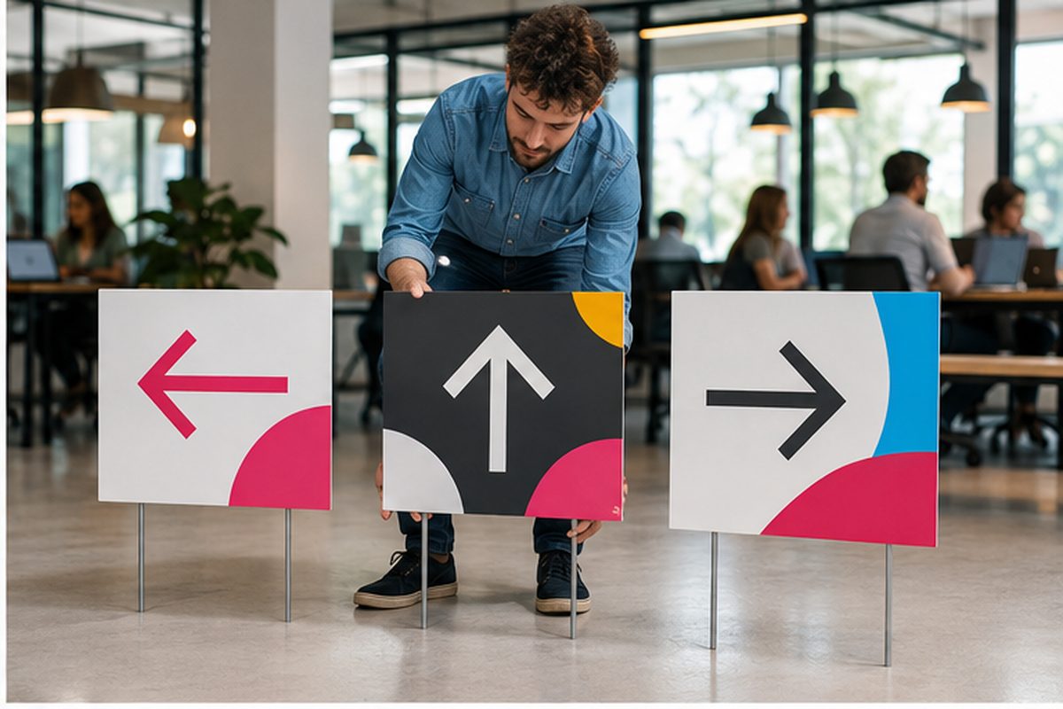 Signalétique temporaire imprimé par ReflexPrinting