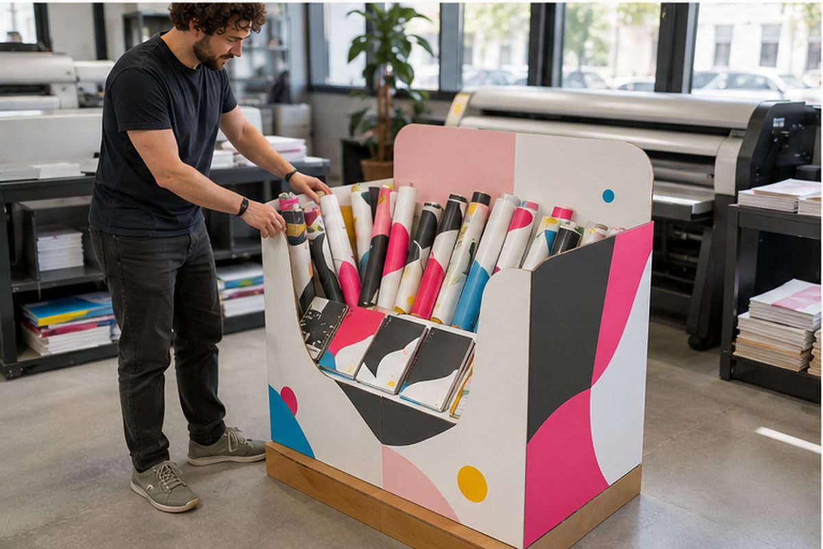 Bac à fouille imprimé en quadrichromie par ReflexPrinting