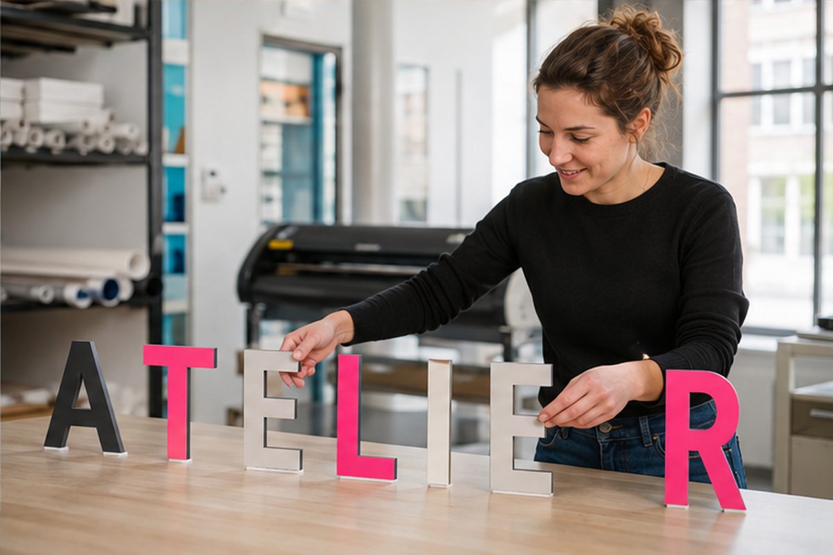 Lettres découpées couleurs standards imprimé par ReflexPrinting